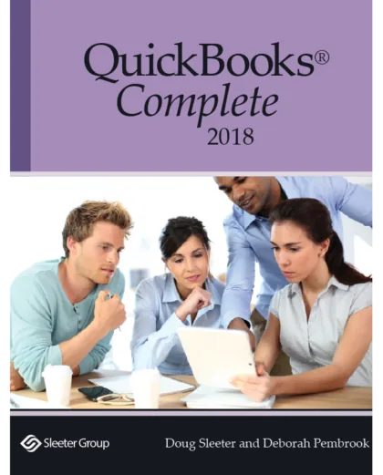 QuickBooks Complete, by Doug Sleeter and Deborah Pembrook, The Sleeter Group